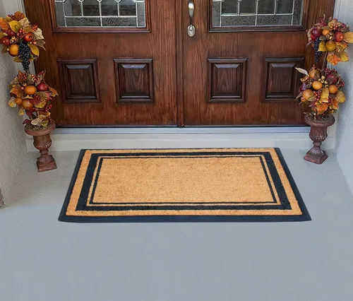 Miniatura 138 de A1HC Tapete para Puerta de Fibra de Coco Natural y Caucho, 30"x48" – Grueso, Duradero, Resistente, Anti-Desprendimiento, Resistente a