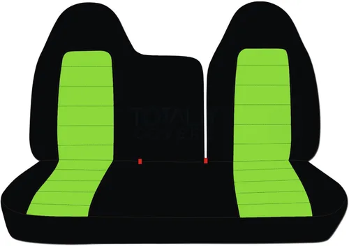 Miniatura 16 de Totally Covers Compatible con fundas de asiento de camión de dos tonos 1997-1998 Ford F-150 F-250 (banco dividido delantero 40/60) sin