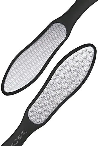 BEZOX Lima de pie (1 unidad), raspador de pies de doble cara, removedor de callos, raspador de pies para eliminación de maíz de talón agrietado y