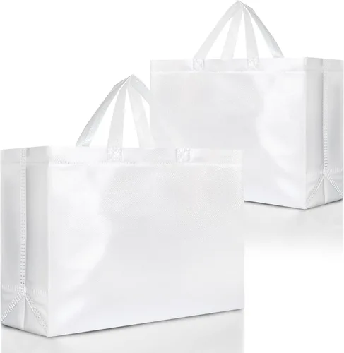 Miniatura 27 de Nush Nush Bolsas de Regalo Rojas Tamaño Mediano – Juego de 12 Bolsas de Regalo Rojas Brillantes Reutilizables con Asas - Bolsa Ideal para Regalos