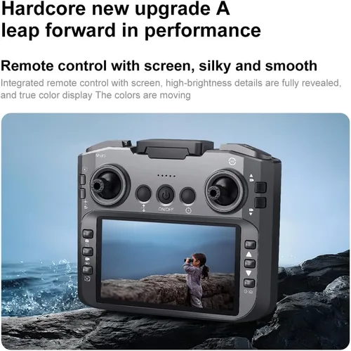Miniatura 4 de Drone RC con cámara HD para adultos principiantes, FPV Drones con pantalla en el controlador, motor sin escobillas, vuelo inteligente, control