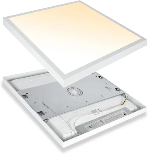 Miniatura 10 de Lámpara de panel plano LED negra de 1x4 pies, montaje en superficie, 5000K-4000K-3000K seleccionable y regulable Triac, lámpara de techo rectangular
