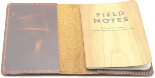 JJNUSA Funda para diario de cuero genuino vintage hecha a mano para diario de 3.5 x 5.5 pulgadas, notas de campo, Moleskine Cahier, cuadernos de