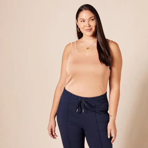 Miniatura 7 de Tienda Essentials Camiseta de tirantes ajustada para mujer, paquete de 2