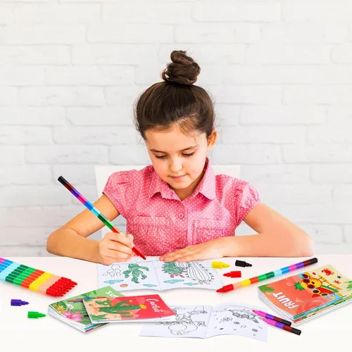 Miniatura 3 de BenLouis 24 piezas de libros para colorear mini de verano para niños, pequeños libros de actividades de fiesta de piscina y playa, suministros