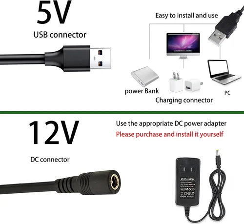 Miniatura 5 de MDee Tira de luces LED COB de 4000 K, color blanco natural, alimentada por USB, 5 V, cinta de luces LED flexibles con conector USB CRI 90+ 800 LM/m