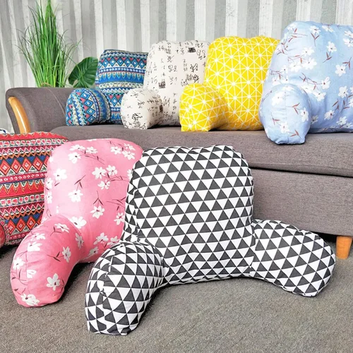 Miniatura 2 de Almohada de lectura con brazos Soporte de espalda para sentarse en la cama/sofá cuello, lumbar y cojín de apoyo de espalda baja coxis