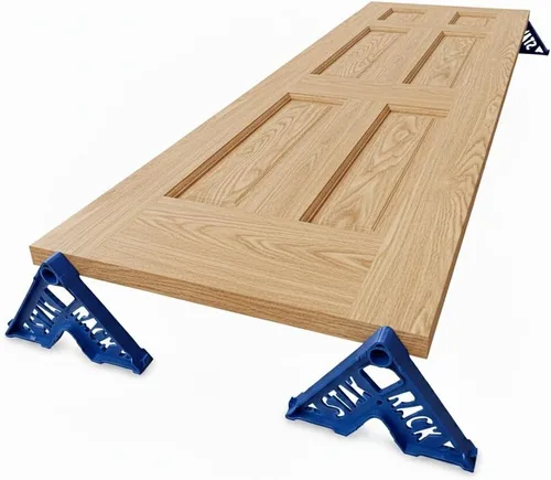 Stak Rack | Herramienta de accesorios para pintores 6 en 1 | Diseño apilable | Pintar puertas interiores o exteriores, molduras y puertas de