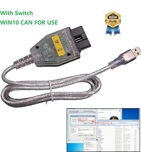 Miniatura 3 de Antibreak cable inpa k d can k+ can ediabas USB obd2 kcan dcan Interfaz Interruptor OBDii para BMW (switch2)