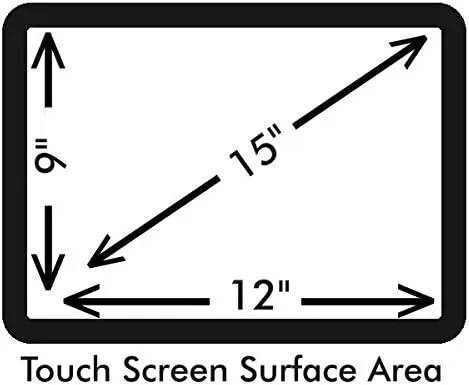 Miniatura 2 de Anti-reflejo 15" POS Protector de pantalla táctil para Micros WS5 / WS5a / PCWS 2010 / PCWS 2015 con propiedades antihuellas.