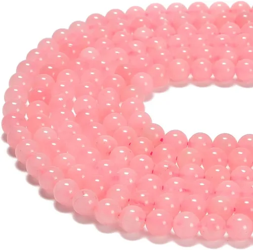 Miniatura 10 de Cuentas sueltas de rodonita teñida de jade de 10mm, redondas y suaves, de gematone natural para joyería y manualidades, 1 cadena de 15 pulgadas Jade