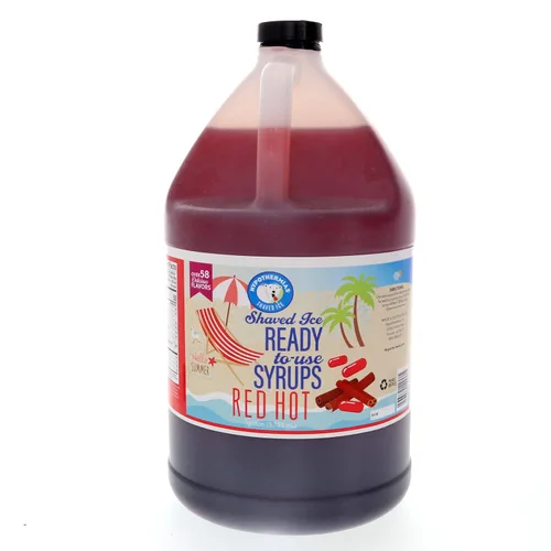 Miniatura 54 de Hypothermias Wild Cherry - Jarabe de sabores de cono de nieve hawaiano listo para usar (128 onzas líquidas), hielo afeitado, 100% azúcar de caña pura