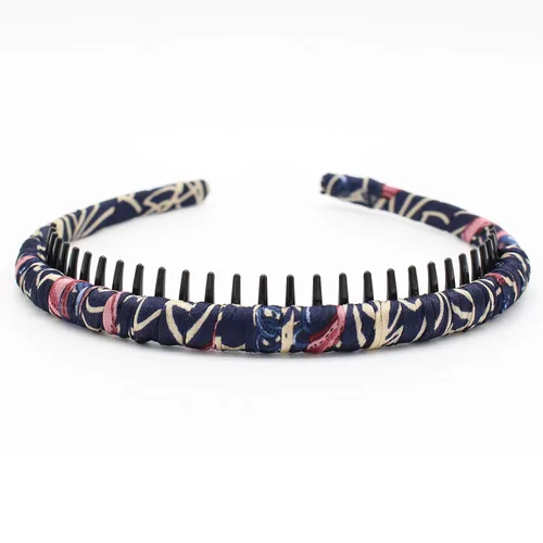 Miniatura 5 de JOBAND Diademas bohemias para mujer, bandas antideslizantes para el cabello, peine de dientes, accesorios para el cabello, aro de resina (4 piezas)