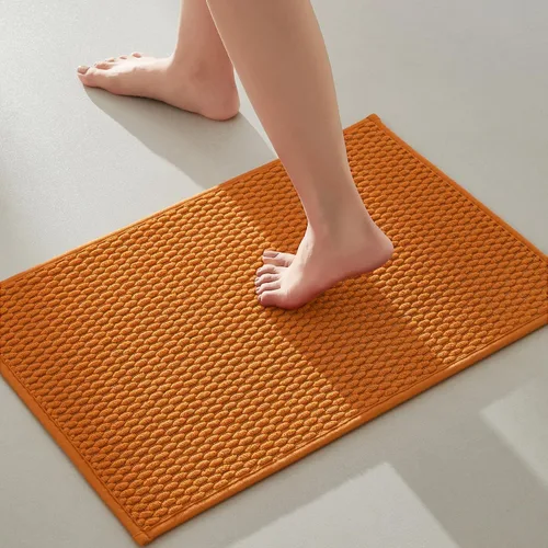 Miniatura 121 de TYUU Alfombras de Baño Antideslizantes Lavables, Tapete de Baño Súper Absorbente Delgado de Pila Baja para Secar Rápido, Alfombra de Baño Pequeña