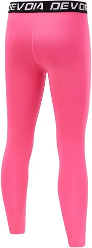 Miniatura 3 de DEVOROPA Leggings de compresión para niños y jóvenes, mallas deportivas con forro polar térmico