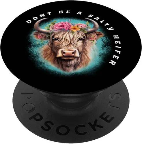 Miniatura 6 de Don't Be A Salty Heifer Please Hay Girl - PopSockets MagSafe PopGrip para iPhone