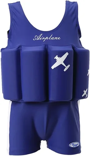 Miniatura 23 de Traje de baño de una pieza para bebés y niños con protección solar UPF 50+ para playa, piscina y juegos de verano para niños y niñas Dinosaurio azul