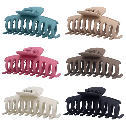 Miniatura 10 de Pinzas medianas para cabello fino y grueso medio, pinzas de sujeción fuerte para cabello fino, pinzas antideslizantes para mujeres y niñas, clips