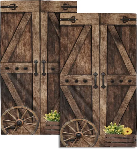 Miniatura 48 de Giwawa Toallas de Mano Verdes Bosque Nebuloso Set de 2 Montaña Bosque Suave Toallas de Huésped Toallas de Cara Baño Decoraciones Finas Toallas