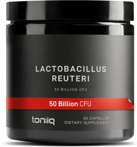 Toniiq 50 mil millones de UFC Lactobacillus Reuteri probiótico 50 mg por porción - Probióticos L Reuteri - Probiótico Lactobacillus Reuteri con la