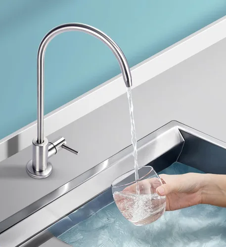 Miniatura 2 de Grifo de agua potable para cocina, grifos de ósmosis inversa 100% sin plomo, grifos de agua filtrada de cocina de acero inoxidable, grifo RO