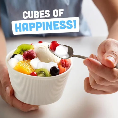 Miniatura 5 de Jubes Grape Nata De Coco Jelly Cubes (12.7 onzas, paquete de 3) – Cubos de jalea de coco de uva para sagú – Gel de coco en ingredientes de jarabe