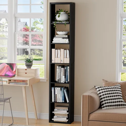Miniatura 29 de VDNEND Organizador de Almacenamiento en Cubos Estantería, Estante Cúbico Decorativo de 11 pulgadas con Respaldo Abierto y Borde Engrosado, Marrón
