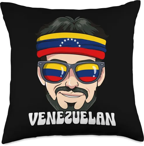 Miniatura 4 de Venezuela Gifts Venezuelan Man Venezuela Throw Pillow, 16x16, Multicolor