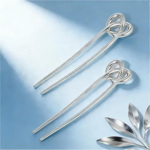 Miniatura 6 de 2 horquillas francesas para mujer, elegantes tenedores para recoger, moño, moño y torsión, accesorios para el cabello, regalos ideales para mujeres