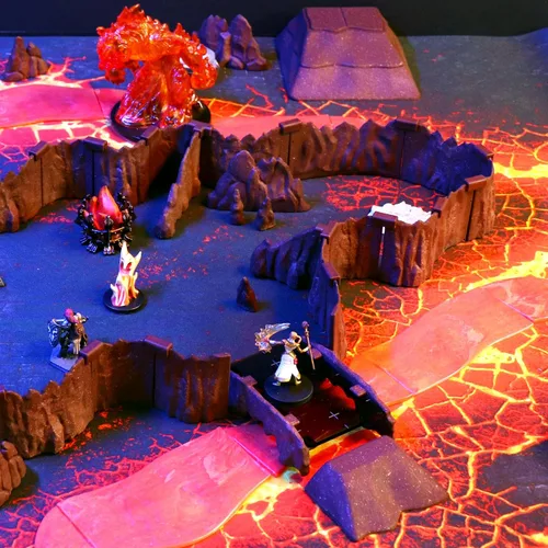 Miniatura 5 de Dirt Cheap Dungeons - Kit de rampa de suciedad Modular y personalizable Moldeado por inyección para una durabilidad superior Accesorios TTRPG