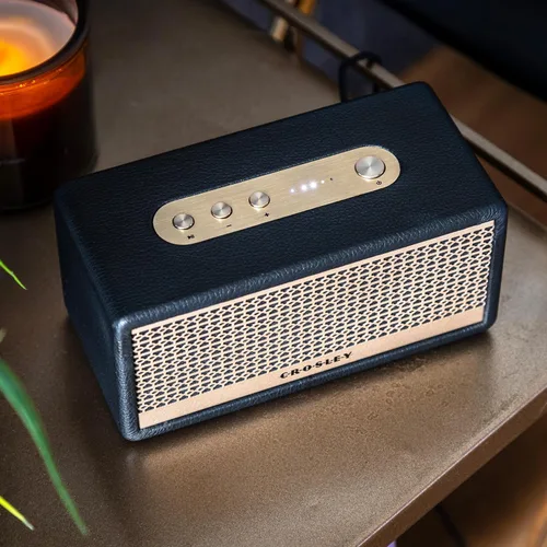 Miniatura 5 de Crosley CR3113A-BK Montero - Altavoz Bluetooth recargable portátil pequeño, color negro