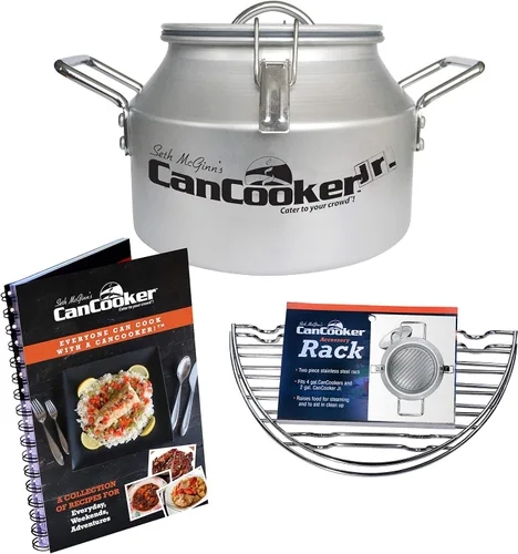 Miniatura 12 de CanCooker Paquete de olla de vapor de convección de 4 galones con libro de recetas de 100 páginas, aluminio anodizado duradero, compatible con Kit