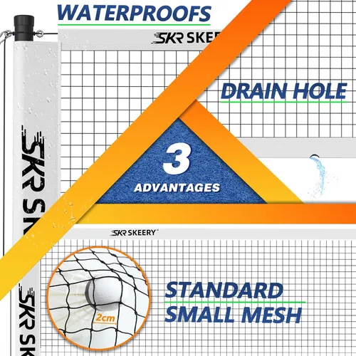 Miniatura 4 de SKEERY Juego de bádminton profesional con sistema de cabrestante, red de bádminton portátil incluye raquetas de bádminton de aluminio de carbono