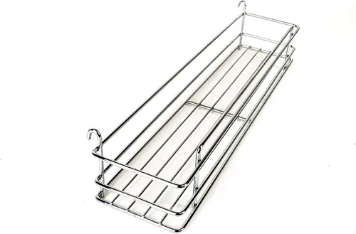 Miniatura 4 de ML-017C - Estante de especias para gabinete de acero cromado, juego completo de 3 estantes, organizador de almacenamiento de especias cromado