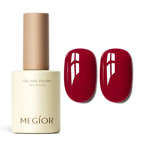 Miniatura 32 de MEGIOR Esmalte de uñas de gel blanco de 0.5 fl oz, color blanco antiguo, secado con luz UV, esmalte de gel francés, arte de uñas, salón de manicura