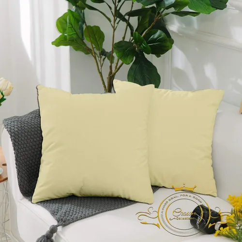 Miniatura 40 de Crown Collection Juego de 2 fundas de almohada estándar de 20 x 26 pulgadas, hipoalergénicas de 600 hilos, 100% algodón egipcio, fundas de almohada