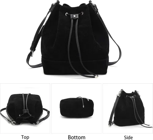 Miniatura 2 de AFKOMST Bolsas de cubo y monederos para mujer con cordón y 2 correas desmontables