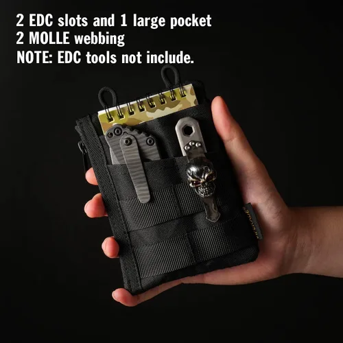 Miniatura 2 de VIPERADE VE18 EDC Bolsa, Organizador de Bolsillo para Hombres, Organizador de Bolsillo EDC, 3 Ranuras con 2 Bolsillos con Cremallera, Bolsa