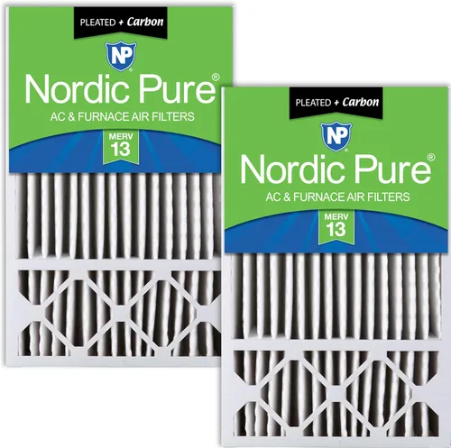 Miniatura 14 de Nordic Pure 16x25x5 (15_3/4 x 24_3/4 x 4_3/8) Filtros de aire de repuesto MERV 12 para Honeywell/Lennox, paquete de 2