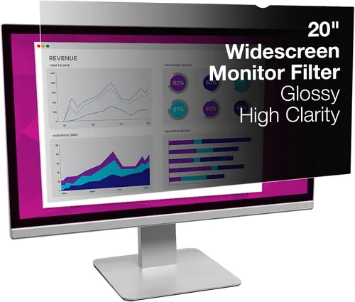 Miniatura 4 de 3M Filtro de privacidad de alta claridad para monitor de pantalla ancha de 21,5 pulgadas (HC215W9B)