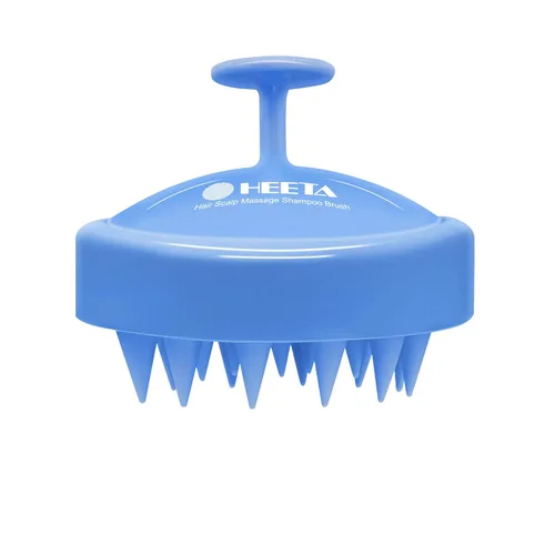 Miniatura 26 de HEETA Masajeador de cuero cabelludo para el crecimiento del cabello, cepillo exfoliante de champú de silicona para el cuero cabelludo