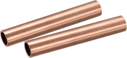 Miniatura 10 de uxcell Tubo redondo de cobre 0.354 in OD 0.059 in espesor de pared 3.937 in longitud tubería 2 piezas