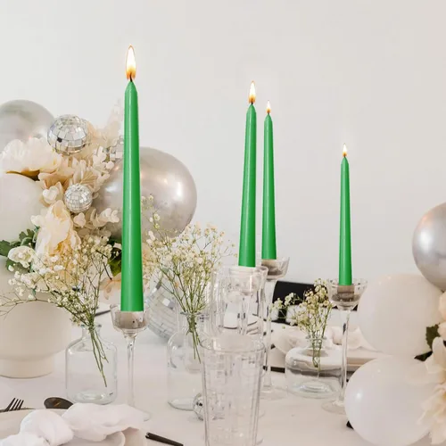 Miniatura 6 de Axiom Candles - Velas cónicas de 10 pulgadas sin goteo - Velas altas sin perfume y sin humo - 9 horas de combustión - Velas cónicas para el hogar