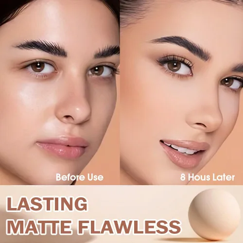 Miniatura 2 de Polvos compactos de control de aceite para el rostro de Kaely, polvo compacto mate de perfección, maquillaje de acabado duradero a prueba de agua