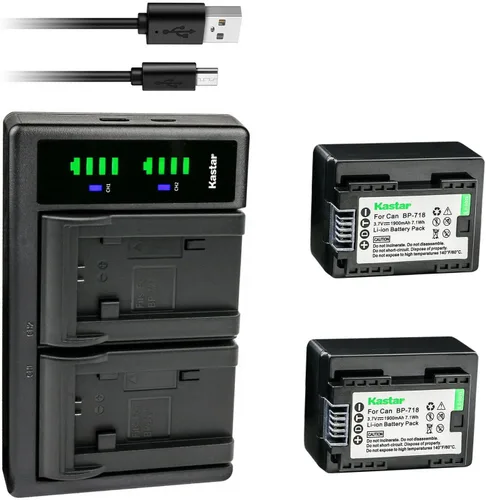 Miniatura 5 de Kastar Cargador de batería USB LTD2 para Canon VIXIA HF R50 HFR50, VIXIA HF R52 HFR52, VIXIA HF R60 HFR60, VIXIA HF R62 HFR62, VIXIA HF R70 HFR70