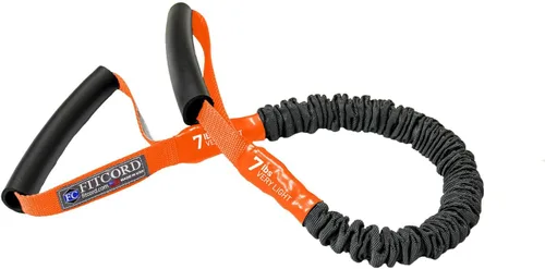 Miniatura 5 de Mini bandas FitCord - Bandas de resistencia cortas con asas de FitCord ofrecidas en 3 libras a 55 libras de resistencia y fabricadas en Estados