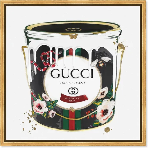 Miniatura 9 de The Oliver Gal Artist Co. Lienzo decorativo para pared con texto en inglés «Velvet Marmont Paint Can» (29768_12x12_CANV_XHD)