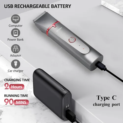 Miniatura 3 de Maquinillas de afeitar eléctricas para mujer, 3 en 1, cortadora de pelo púbico, depilación sin dolor, kit de peluquería recargable para mujeres