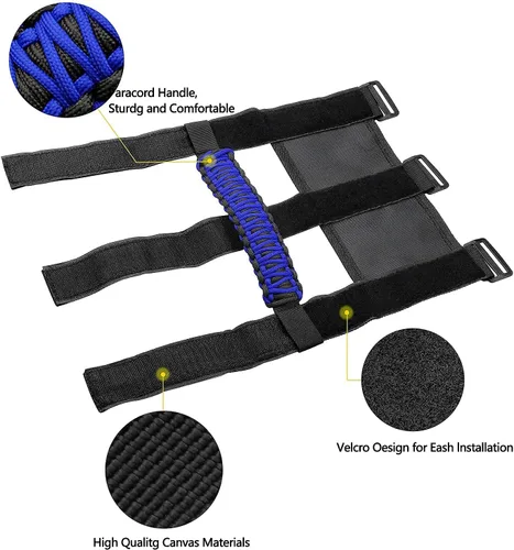 Miniatura 4 de 4 asas de agarre de barra antivuelco compatibles con Jeep Wrangler JLU JK JKU TJ YJ LJ JT JL y Gladiator JT 1987-2021 UTV y ATV, se adapta a barras