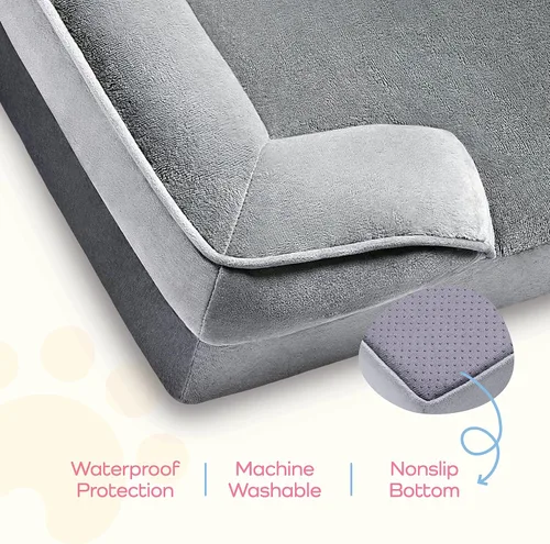 Miniatura 7 de Cama ortopédica para perros tipo sofá - Cama para perros ultra cómoda para perros grandes - Cama para mascotas transpirable e impermeable - Cama